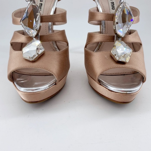 Sale!Miu Miu Crystal diamond Heels - Picture 9 of 12